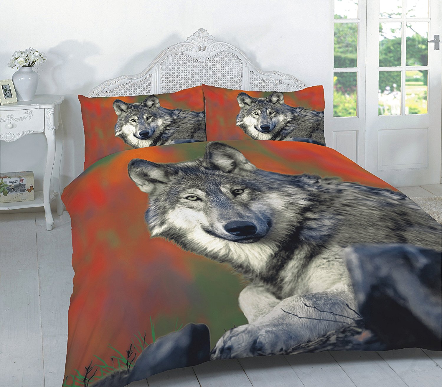 3D Wolf Animal Duvet Cover