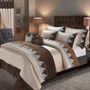 Luxurious Embroidery Collections Gifts Ideas - Duvet Cover Sets / Bedspread with Sham Pillowcases / Eyelet Curtains / Cushions - Luxurious Quality Long Lasting Durability.