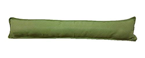 Green Draught Excluder under door Stopper Cushions in Plain PolyCotton Fabric