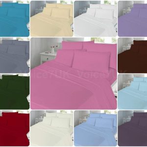 Extra Deep Fitted Sheet Percale Polycotton Fabric 40cm16 inches T180