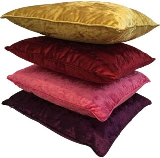 Luxury Crushed Velvet Cushion Filled1