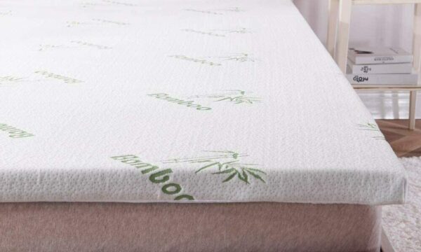 Bamboo Memory Foam Mattress Topper Enhancer - Pressure Relief Soft Toppers With Removable Cover 4