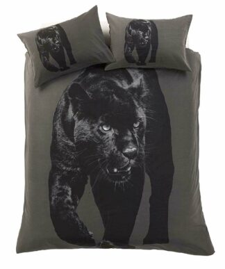 Black Panther Leopard 3d Printed Duvet Quilt Cover Set with Pillowcases