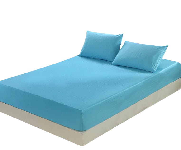 Sky Blue fitted bed sheet