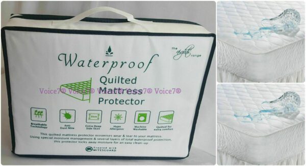 Waterproof Quilted Mattress Protector(Fitted Sheet Style)